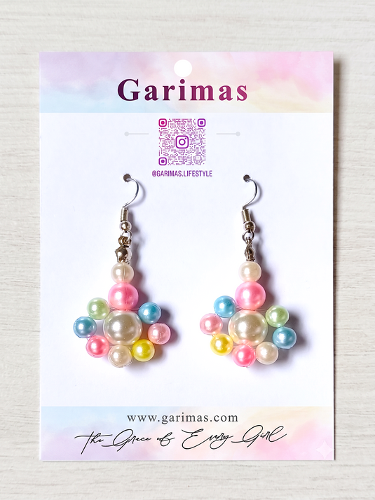 Girls Earring With Premium Glossy Beads Multicolour