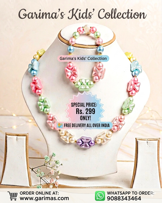 Necklace and Bracelet Set for Girls | GARIMAS