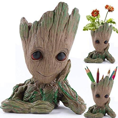 Baby Groot Multi Purpose Flower Pot and Pen Stand | Garimas Lifestyle