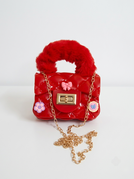 GARIMAS Red kids silicone handbag clean main product image