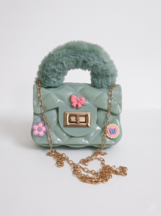 GARIMAS Sage Green kids silicone handbag clean main product image