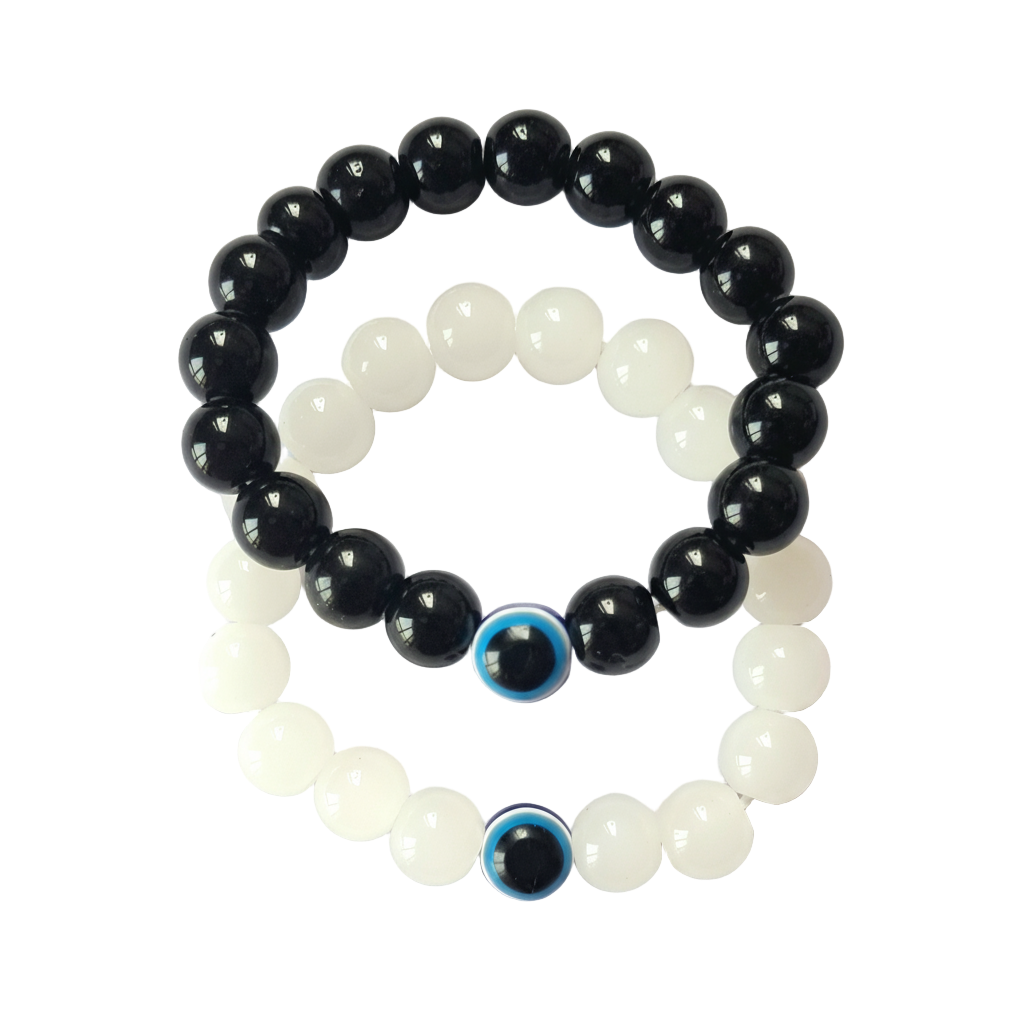 Purple Pink Glass Beads Necklace and Bracelet Set for Girls - Image 13