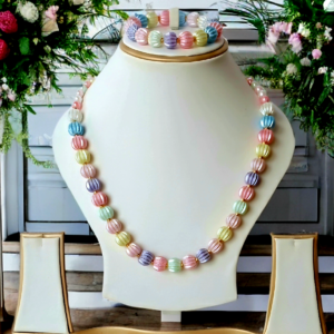 Alternative view of Multicolor Necklace and Bracelet Set for Baby Girls